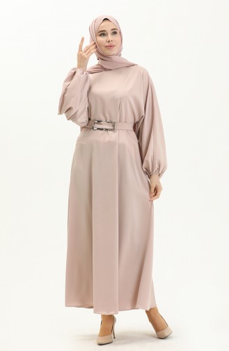 Mink Hijab Dress 4407