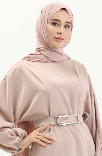 Mink Hijab Dress 4407