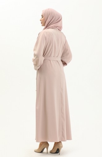 Mink Hijab Dress 4407