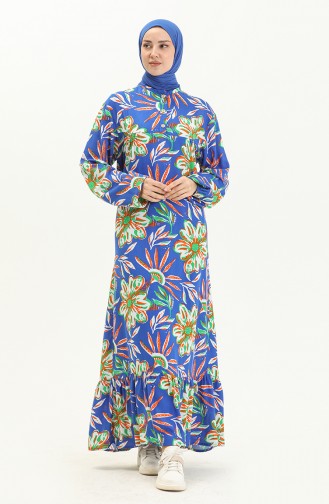 Langärmeliges Kleid aus Viskose 6650-02 Saks 6650-02