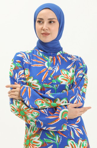 Langärmeliges Kleid aus Viskose 6650-02 Saks 6650-02