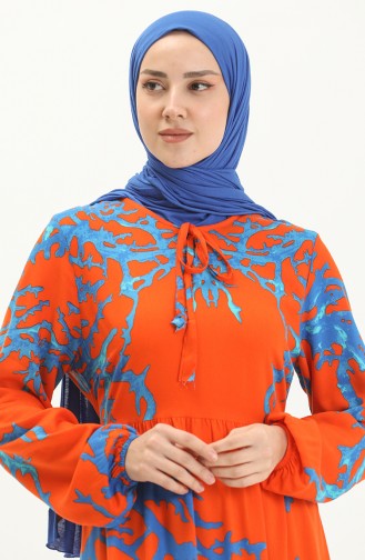 Orange İslamitische Jurk 7979-06