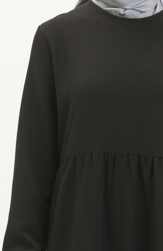 Shirred Dress 1844-01 Black 1844-01