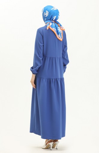 Shirred Dress 1844-03 Saxe 1844-03