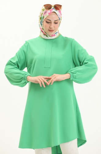 Hidden Button Tunic 1842-02 Light Green 1842-02