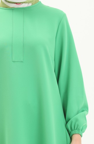 Hidden Button Tunic 1842-02 Light Green 1842-02