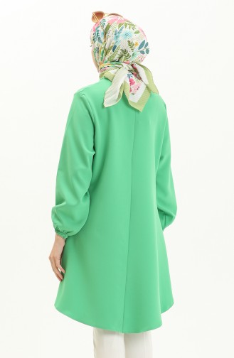 Hidden Button Tunic 1842-02 Light Green 1842-02