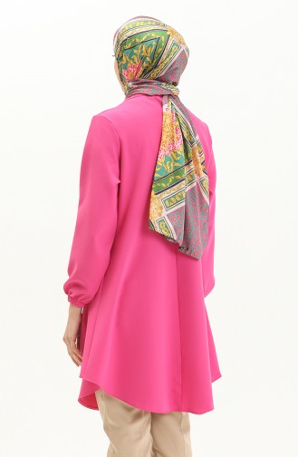 Hidden Button Tunic 1842-03 Pink 1842-03