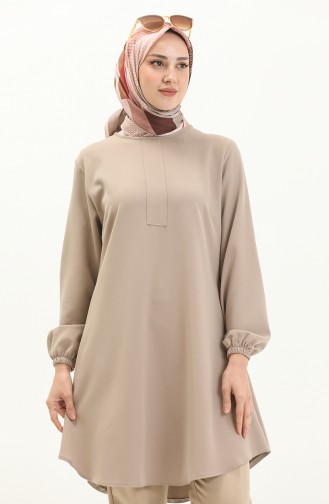 Hidden Button Tunic 1842-11 Mink 1842-11
