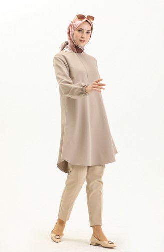 Hidden Button Tunic 1842-11 Mink 1842-11