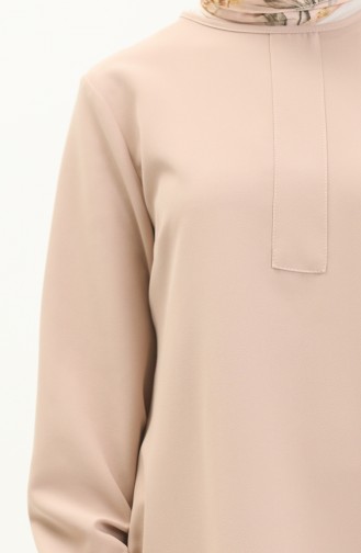 Hidden Button Tunic 1842-15 Light Powder 1842-15