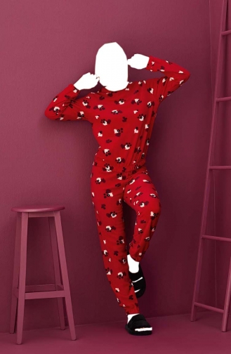 Claret Red Pajamas 8404-03