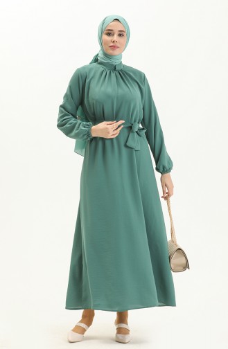 Green Almond Hijab Dress 1511TGM.CYS