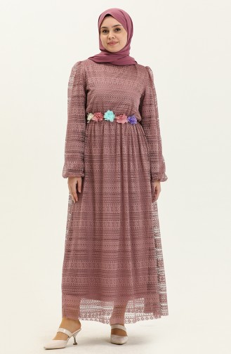 Dusty Rose İslamitische Jurk 13232
