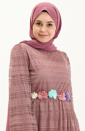 Dusty Rose İslamitische Jurk 13232