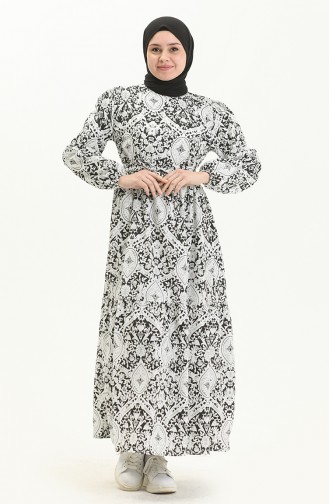 Schwarz Hijab Kleider 5841