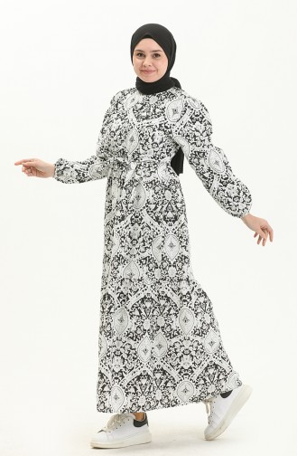 Black Hijab Dress 5841
