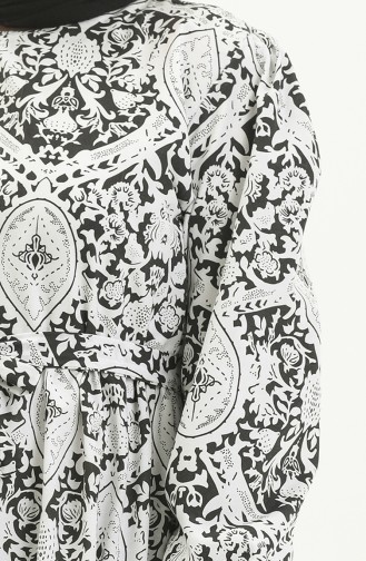 Schwarz Hijab Kleider 5841