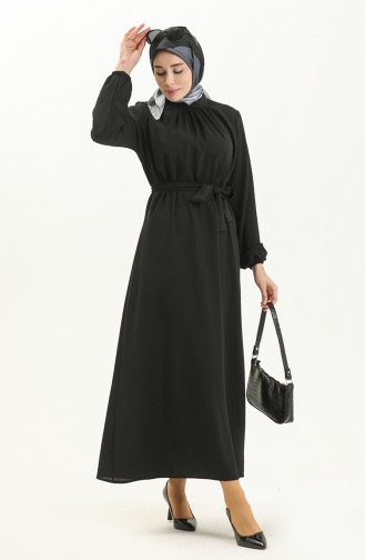 Schwarz Hijab Kleider 1511TGM.SYH