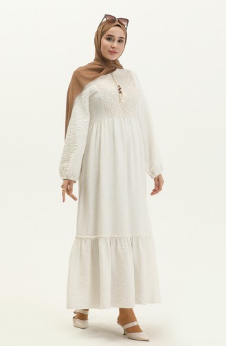 Naturfarbe Hijab Kleider 4624