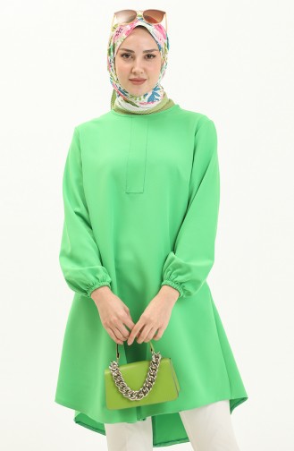 Hidden Placket Tunic 1842-01 Pistachio Green 1842-01