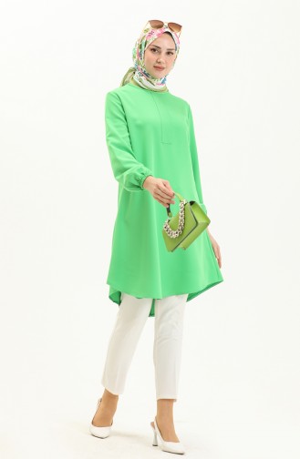 Hidden Placket Tunic 1842-01 Pistachio Green 1842-01
