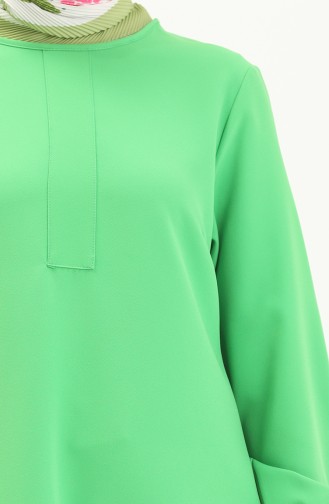 Hidden Placket Tunic 1842-01 Pistachio Green 1842-01