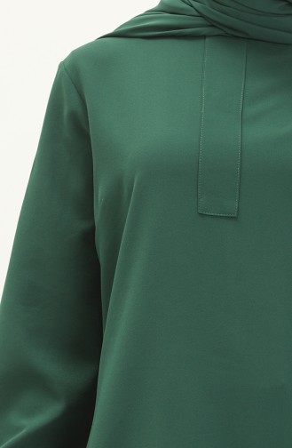 Hidden Placket Tunic 1842-07 Emerald Green 1842-07