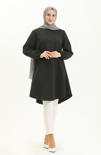 Patlı Tunik 1842B-01 Siyah