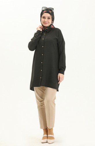 Buttoned Tunic 1847-01 Black 1847-01