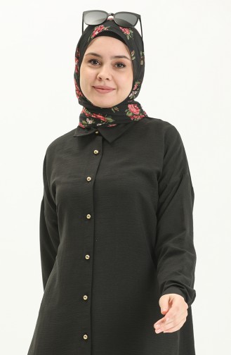 Buttoned Tunic 1847-01 Black 1847-01