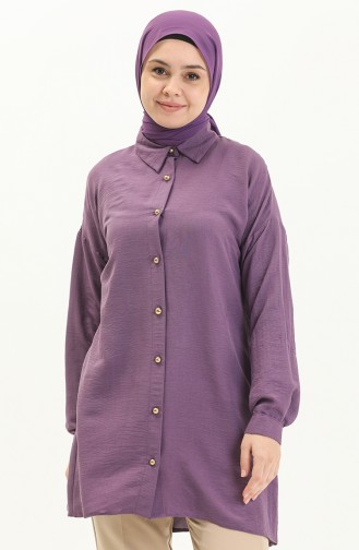 Buttoned Tunic 1847-02 Purple 1847-02
