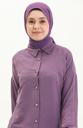 Buttoned Tunic 1847-02 Purple 1847-02