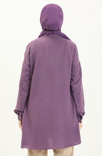 Buttoned Tunic 1847-02 Purple 1847-02