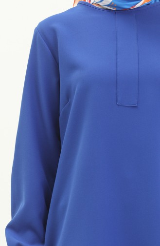Hidden Button Plain Tunic 1848-01 Saxe 1848-01
