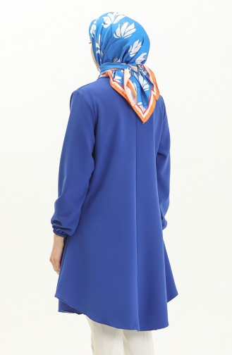 Hidden Button Plain Tunic 1848-01 Saxe 1848-01