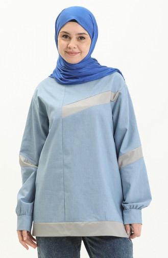 Garnish Tunic 15058-01 Gray Blue 15058-01