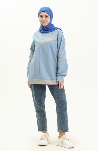 Garnish Tunic 15058-01 Gray Blue 15058-01