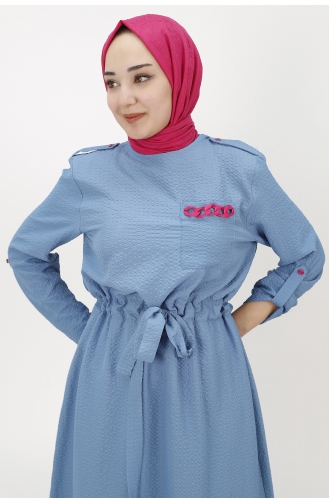 Indigo Hijab Kleider 1021-01
