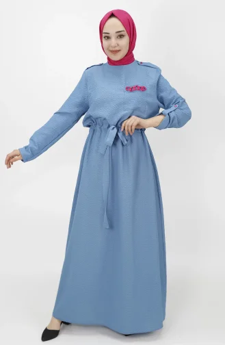 فستان نيلي 1021-01