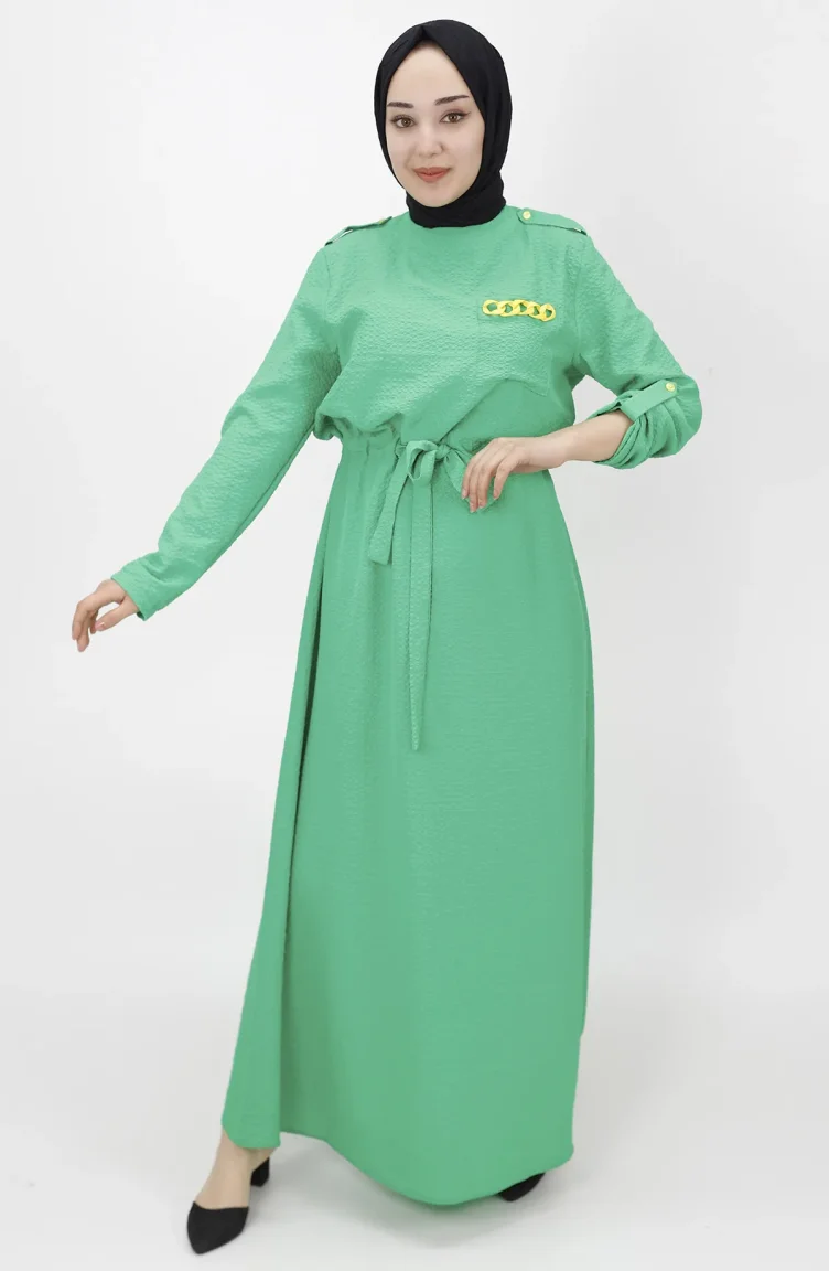 Robe Hijab Vert 1021-02