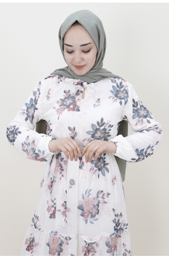 Robe Hijab Ecru 401-02