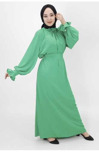 Green Hijab Dress 1024-01
