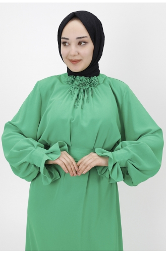 Green Hijab Dress 1024-01