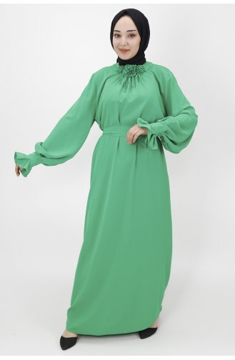 Green Hijab Dress 1024-01
