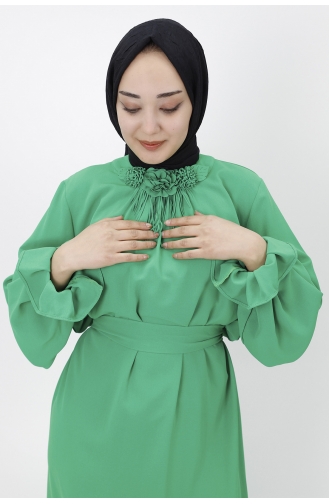 Green Hijab Dress 1024-01