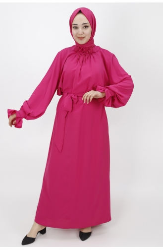 Fuchsia Hijab Kleider 1024-02