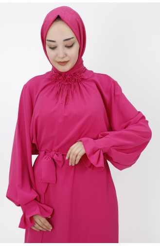 Fuchsia Hijab Kleider 1024-02