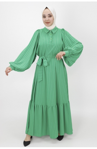 Robe Hijab Vert 1027-01