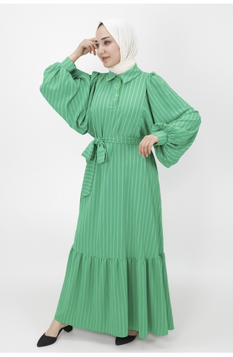 Robe Hijab Vert 1027-01